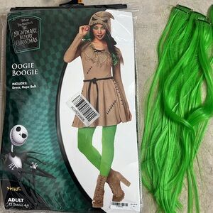 Spirit Oogie Boogie Costume with Green clip in hair pieces